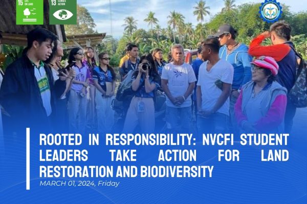 ROOTED IN RESPONSIBILITY: NVCFI STUDENT LEADERS TAKE ACTION FOR LAND RESTORATION AND BIODIVERSITY
